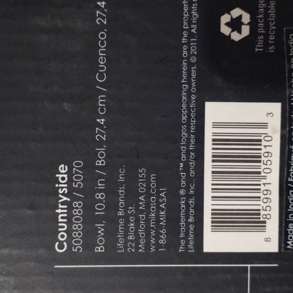 Mikasa countryside serving bowl, nib - Picture 5 of 13